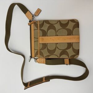 Coach Brown and Tan Crossbody Bag